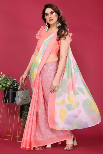 Mannequin store printed saree