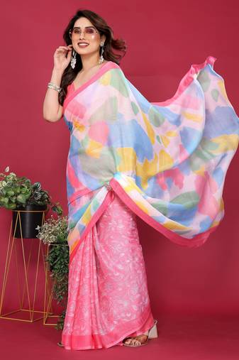 Mannequin store printed saree