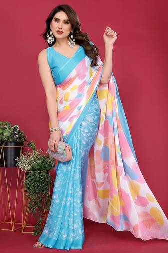 Mannequin store printed saree
