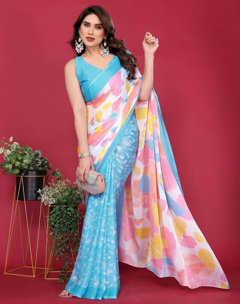 Mannequin store printed saree