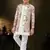 Cream dupion silk embroidered indo western set for boys