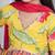 Yellow printed cotton lehenga choli with dupatta set for girls
