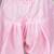 Pink gotta flower patch silk blend kurti with salwar set for girls