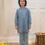 Grey sequins work rayon kurta pyjama set for boy