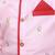 Pink printed silk kurta with dhoti set for boy