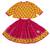 Mustard printed cotton lehenga choli with dupatta set for girls