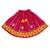 Mustard printed cotton lehenga choli with dupatta set for girls