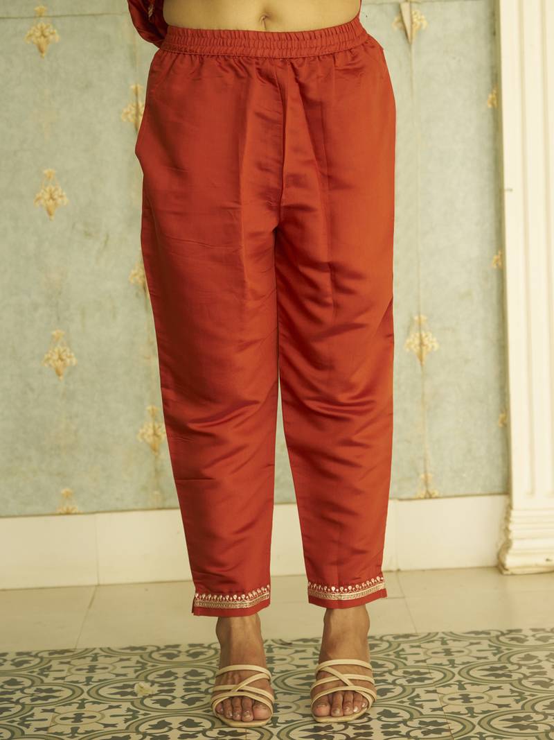 Pink women kurta pant dupatta set