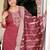 Maroon women kurta pant dupatta set
