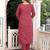 Maroon women kurta pant dupatta set