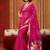 rani pink art silk woven work saree
