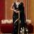 black art silk woven work saree