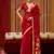red art silk woven work saree