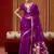 purple art silk woven work saree