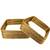 Set of 24 gold plated square shimmer bangle set