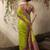 parrot green woven kanjivaram art silk saree
