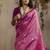 tussar art silk woven work saree in pink