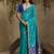 tussar art silk woven work saree in aqua blue