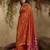 tussar art silk woven work saree in orange