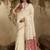 tussar art silk woven work saree in off white