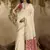tussar art silk woven work saree in off white