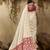 tussar art silk woven work saree in off white