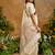 off white tussar art silk woven work saree