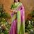 woven work art silk lilac saree