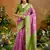 woven work art silk lilac saree