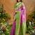 woven work art silk lilac saree
