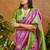 woven work art silk lilac saree
