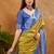 woven work art silk mustard saree