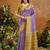 woven work art silk lavender saree