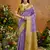 woven work art silk lavender saree