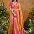 woven work art silk rust saree