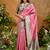 woven work art silk pink saree