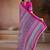 Rani pink printed satin saree