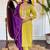 Mustard yellow color rayon kurta set