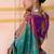 art silk woven work teal saree