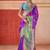 art silk woven work purple saree