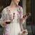 White color chanderi embroidered anarkali suit