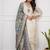 Off white chanderi embroidered kurta set