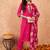 Rani pink color viscose chanderi sttiched suit