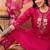Rani pink color viscose chanderi sttiched suit