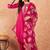 Rani pink color viscose chanderi sttiched suit