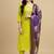 Lemon green chinon embroidered ready made kurta set