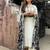 White viscose rayon embroidered kurta set