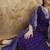 Purple chanderi silk embroidered kurta set