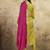 Mustard chanderi  silk embroidered ready made kurta set