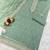 Sea green organza embroidered salwar suit